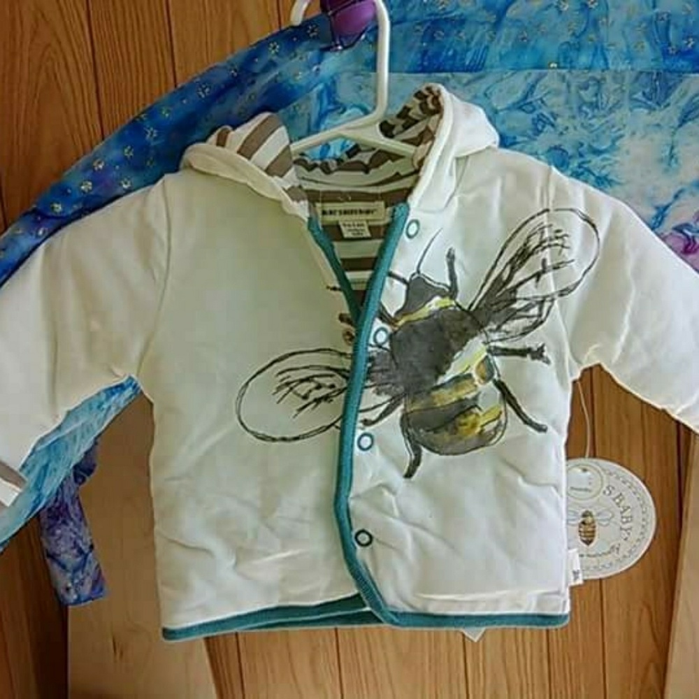 Burt's Bees 0-3 month cotton jacket. NWT.